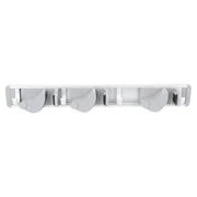 GETAJGHSD Wall Mounted Grey Mop Rack with Nail-Free Broom Holder, Space-Saving Aluminum Organizer for Cleaning Tools