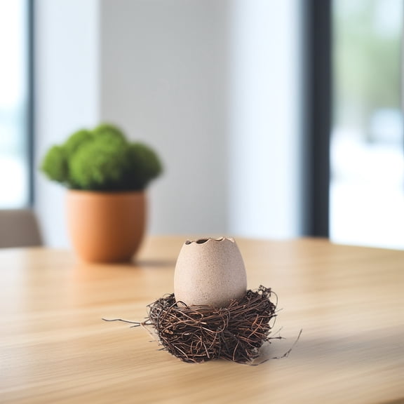 GETAJGHSD 1Set Ceramic Bird Eggshelled Planter Pot for Succulents and Small Flowers