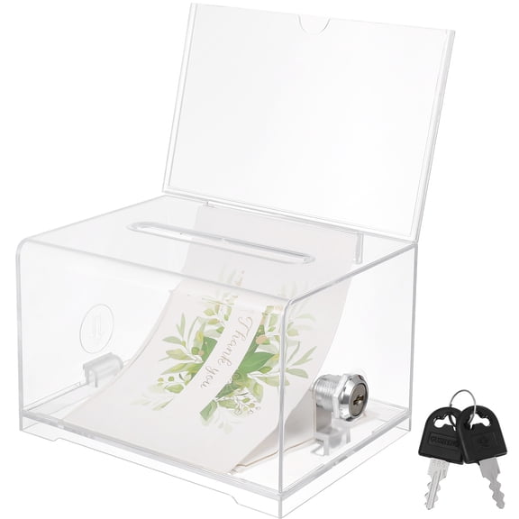 GETAJGHSD 1Set Charity Donation Box for Storage in Offices 16.00X12.00X10.00cm