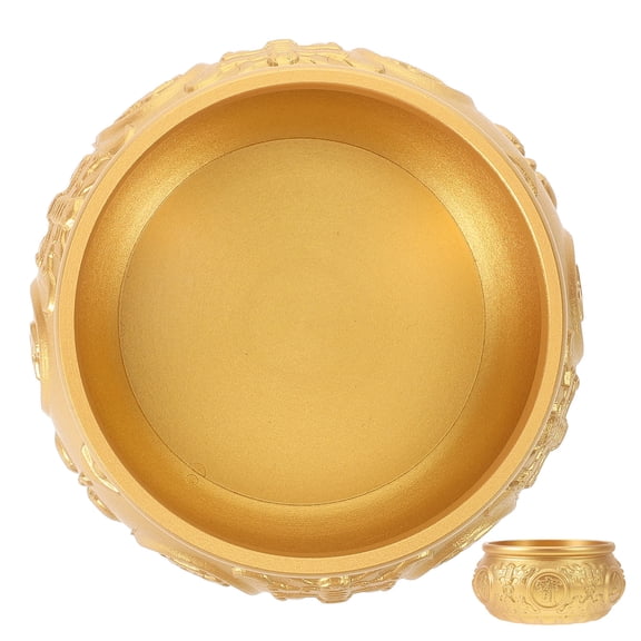 GETAJGHSD Vintage Style Golden Copper Treasure Basin for Tabletop Decoration