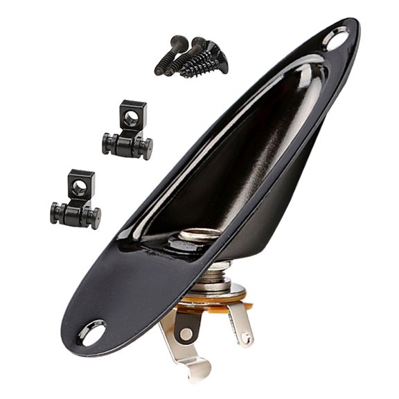 GETAJGHSD Bass Guitar ng Retainer Boat Shape Guitar Accessory Kit Black 1 Set