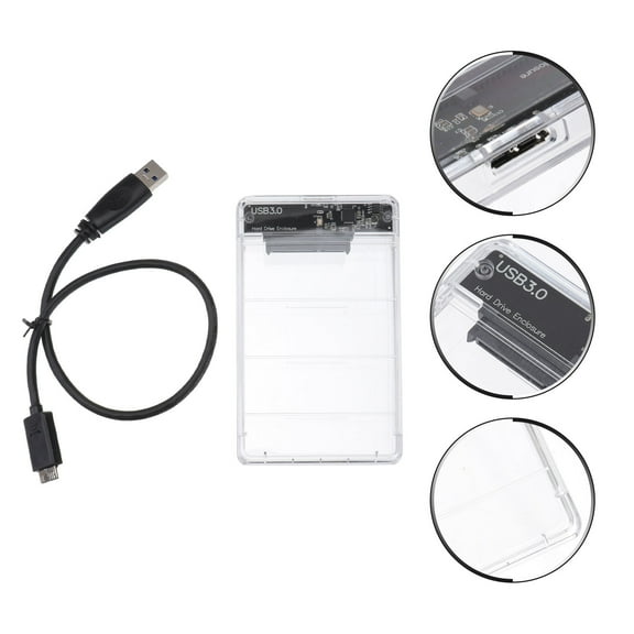 GETAJGHSD External Enclosure Hard Drive Case Assorted Color 1Pack Plastic Back to School