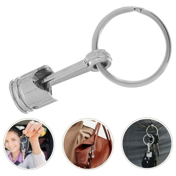 GETAJGHSD 1Set Funny Keyrings for Men Styled as a Metal Engine Piston Great for