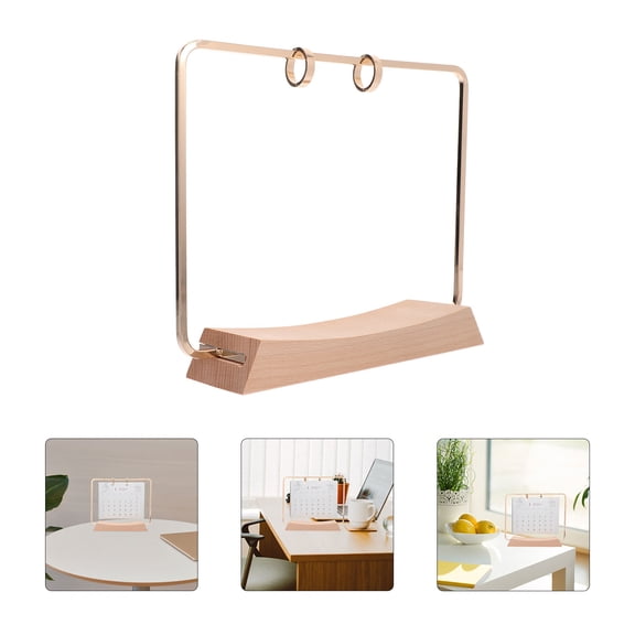 GETAJGHSD 1Set Iron Flip Calendar Frame with Functional Flip Support for Desktop Calendar Organization