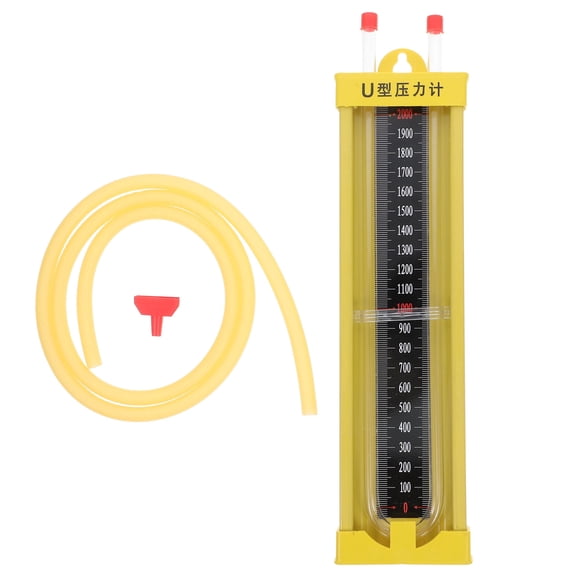 GETAJGHSD 1Set Multiuse U Tube Vacuum Pressure Gauge Accurate Manometer for Industrial Pipeline Measurement