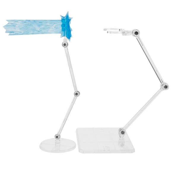 GETAJGHSD 1Set Portable Plastic Action Figure Support with Effect for Model Display and Storage