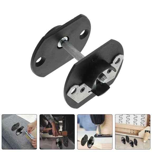 GETAJGHSD 1Set Sectional Couch Connector Snap Stable Furniture for Sofa Black
