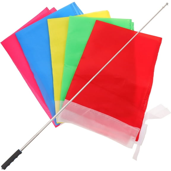 GETAJGHSD 1Set Activity Flagpole with Buckle Hanging and Portable Design for Tour Guide Use