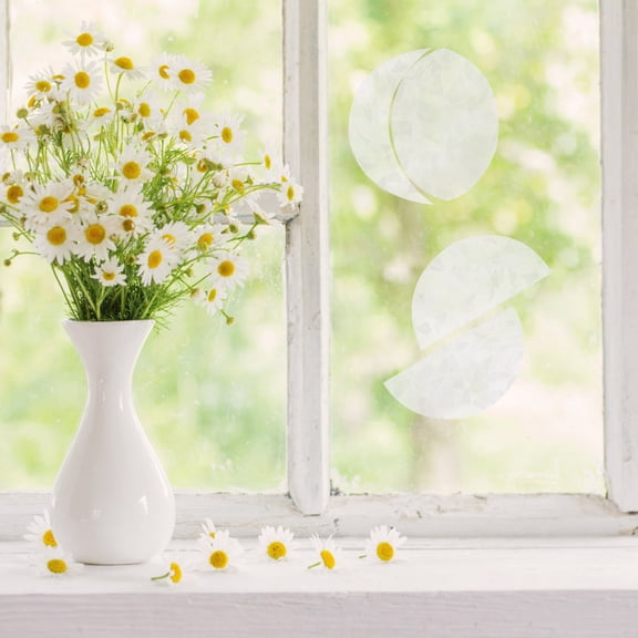 GETAJGHSD 1Set Moon Phase Static Cling Window Decal for Car with Anti Collision White Design