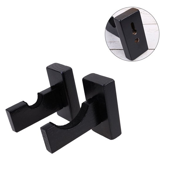 GETAJGHSD 2 Pair Durable Felt Baseball Bat Hanger for Home Decor Wood 11x9x4.5cm