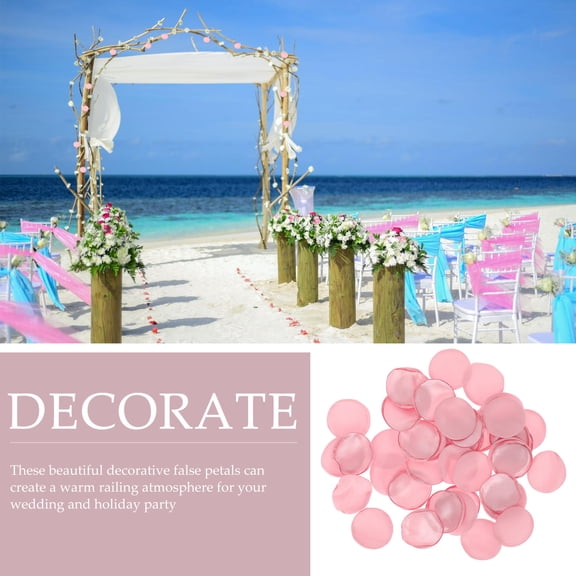 GETAJGHSD 200-Pcs Valentine Day Simulation Petals Pink Silk Artificial Flower Petals for Events