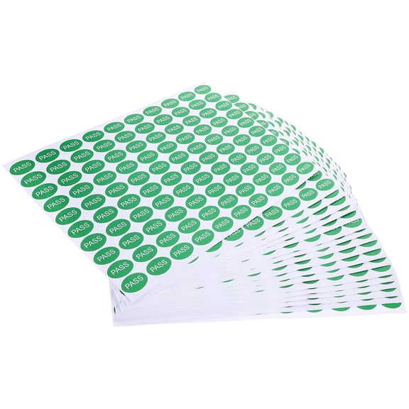 GETAJGHSD 2000Pcs Green Qc Passed Label Stickers for Warehouse Quality Inspection with Clear Printing