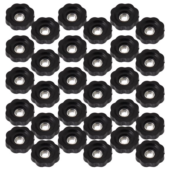 GETAJGHSD 200Pcs Plastic Star Shaped Screw Thread Knobs with Knurled Hand Tightening Design