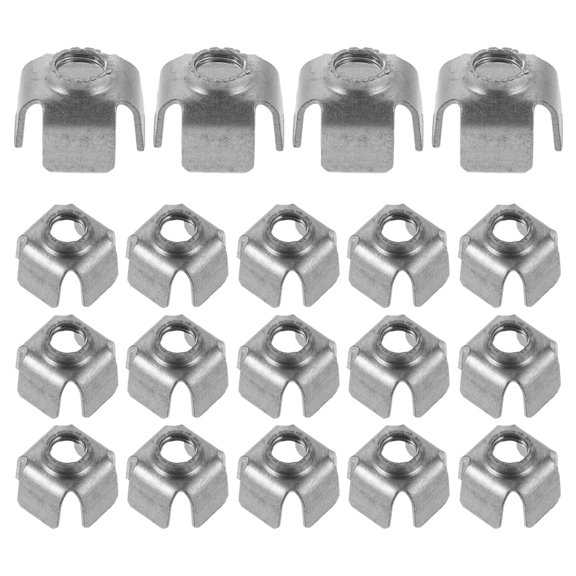 GETAJGHSD 200Pcs Plated Silver Metal Threaded Inserts for Tubing with Stable Welding Connection and Durable Iron Material