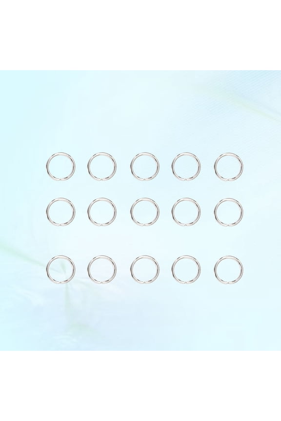 200pcs Key Chain Accessories Small Metal Rings Silver Stainless Steel Split Circle DIY Jewelry