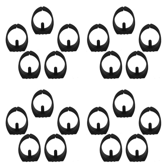 GETAJGHSD 20Pcs Durable Plastic U Shaped Chair Foot Caps for Bar Stools and Chairs