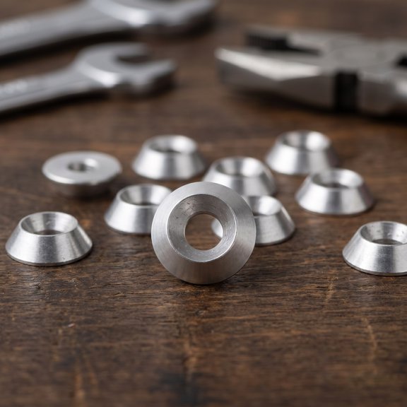 GETAJGHSD 20Pcs Heavy Duty Stainless Steel Conical Washers for Even Surface Bolt Leveling