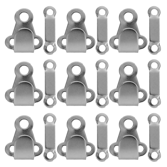 GETAJGHSD 20-Pack Metal Pants Fastener Hooks and Eye Closures for Invisible, Seamless Garment Design and Repairs