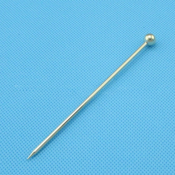 GETAJGHSD 20Pcs Stainless Steel Fruit Sticks Silver Cocktail Picks Reusable Bar Accessories