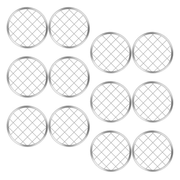 GETAJGHSD 20Pcs Flower Jar Frog Lid Insert Stainless Steel Mason Jar Floral Grid for Home and Picnic