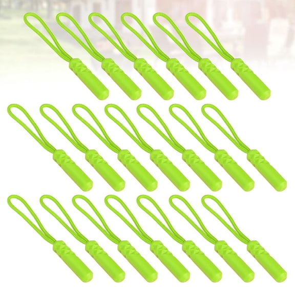 GETAJGHSD 20Pcs Zipper Cord Pull for Backpacks and Suitcases in Fluorescent Green