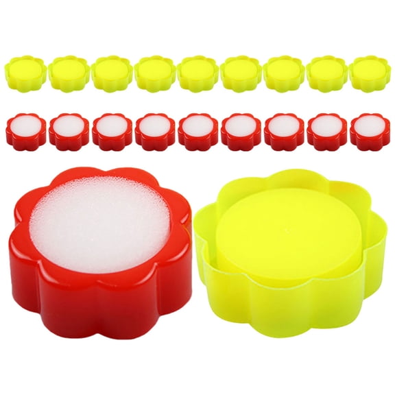 GETAJGHSD 24Pcs Finger Wet Sponge Cup with Fast Absorbing Sponge for Office Paperwork and Cashiers