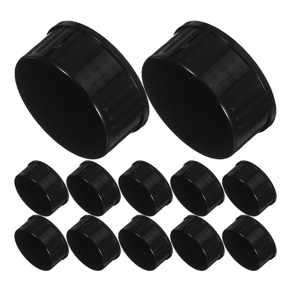 GETAJGHSD 24-Pack Black Bottle Caps for Plastic Bottles, Portable Cone Caps Ideal for Essential Oils and Perfume Bottles