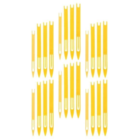 GETAJGHSD 24Pcs Yellow Plastic Net Repair Shuttle Efficient Net Mending Tool for Fishing and Sport Netting