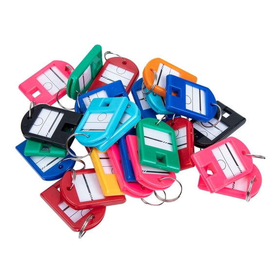 GETAJGHSD Key Labels Assorted Color 25Pcs 1.6x1x0.1in