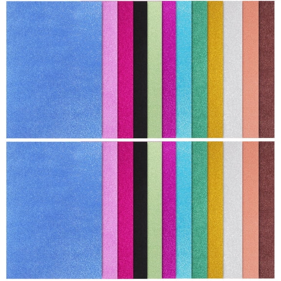 GETAJGHSD 26 Sheets Shimmer Cardstock Paper Assorted Colors for Crafting, Scrapbooking, Projects and Art Supplies