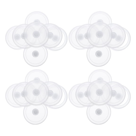 GETAJGHSD Mason Jar Plastic Sprouting Lid, Transparent PP, Universal Fit, Enhanced Air Flow, 28Pcs
