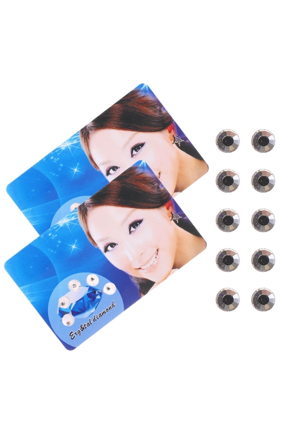 2Packs White Tooth Gems Accessories Crystal Jewelry for Teeth Decoration At Home