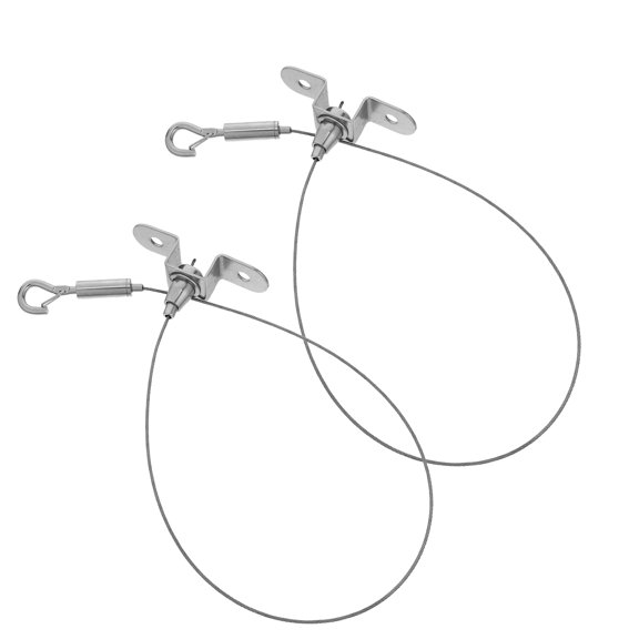 GETAJGHSD 2Pcs Adjustable Suspension Cable Kit with Stainless Steel Wire Rope for Ceiling Picture Frames