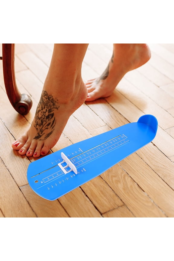 2Pcs Adult Foot Measuring Ruler Lightweight Plastic Shoes Measurer with Clear Scale for Accurate Sizing