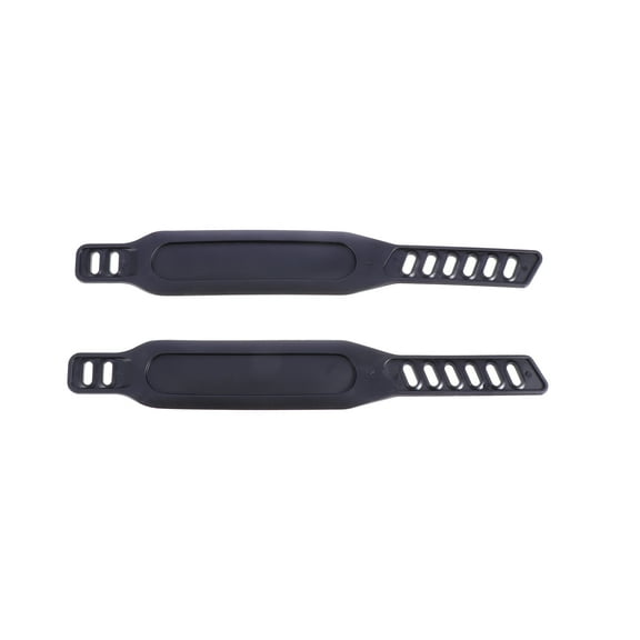 GETAJGHSD 2Pcs Anti Abrasion Exercise Bike Pedal Straps Adjustable Black Bands for Cycling Use
