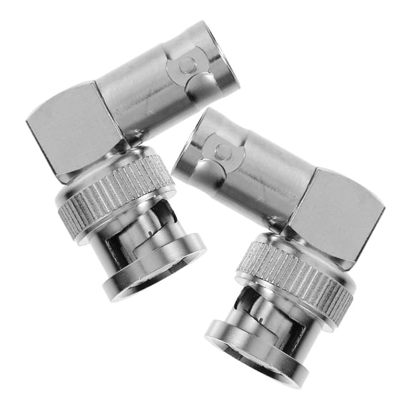 GETAJGHSD 2Pcs BNC Coupler Silver Right Angle BNC Male Female Elbow for Connection