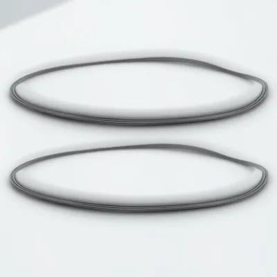 GETAJGHSD 2-Pack Black Rubber Bar Stool Base , Anti- Furniture Floor Protector Replacement Guard for Round Chair Bases