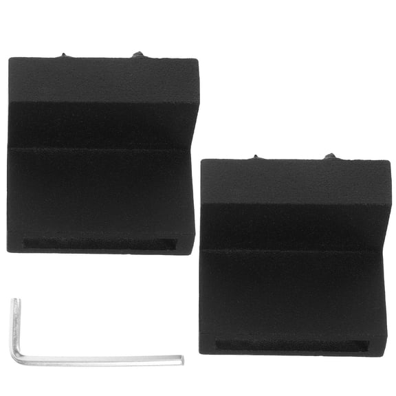 GETAJGHSD 2Pcs Black Barn Door Stopper for Track Made of Corrosion Resistant Aluminum Alloy