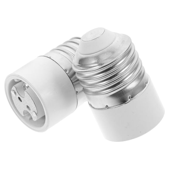 GETAJGHSD 2Pcs Bulb Converter Socket Adapter White for Light Fixture E27 to Mr16 Use