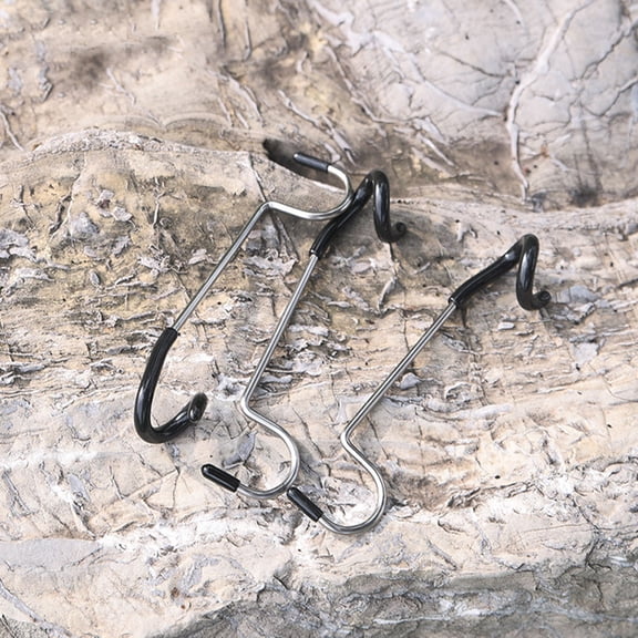 GETAJGHSD 2Pcs Camping Light Hooks Stainless Steel Tent Lamp Hangers with Easy Install Spiral End