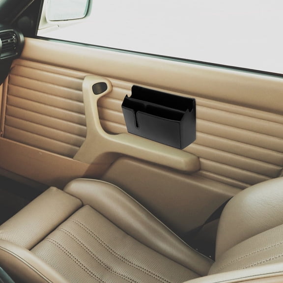 GETAJGHSD 2Pcs Car Organizer Box Black PVC Carbon Fiber Texture Multi Purpose Storage for Tickets Receipts and Phones