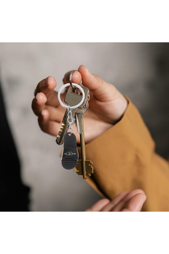 2Pcs Slipper Keychain with Lifelike Shoe Pendant for Backpack Purse and Car Decoration