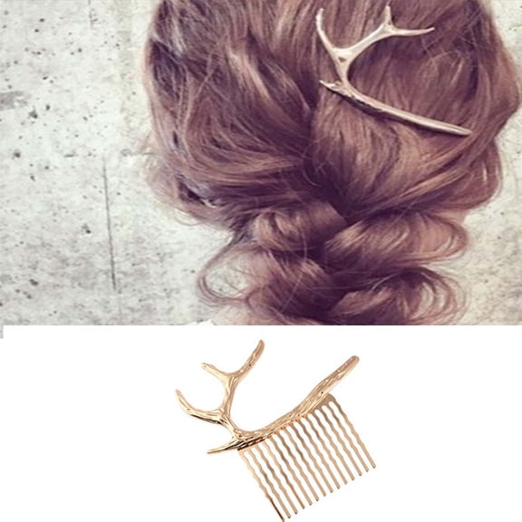 GETAJGHSD 2Pcs Christmas Decor Comb Headdress Made of Alloy for Festival Hair Accessory