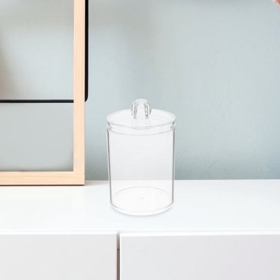 GETAJGHSD 2Pcs Cotton Bud Containers Multifunctional Storage Jars for Bathroom Organization