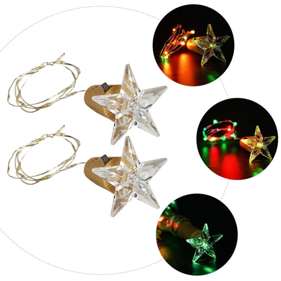 GETAJGHSD string lights Wine Cork ng Lights Assorted Color 2Pcs