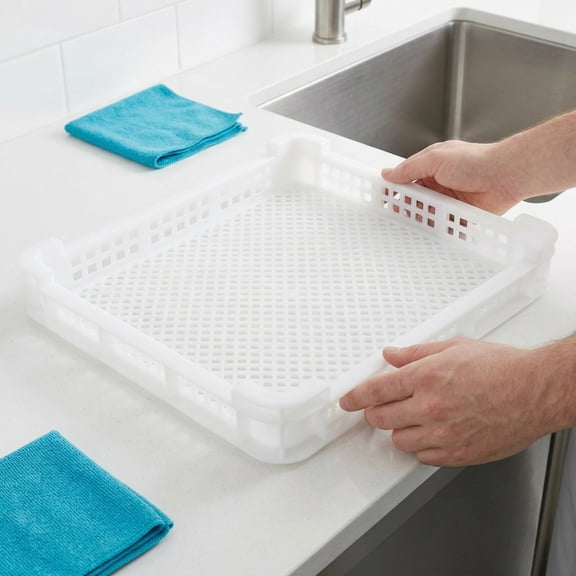 GETAJGHSD White Plastic Freezer Trays, Quick Freezing, Versatile Storage, 2Pcs