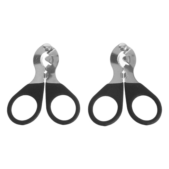 GETAJGHSD 2pcs Black Metal Vial Opener for Pharmacy and Household Jar Lids
