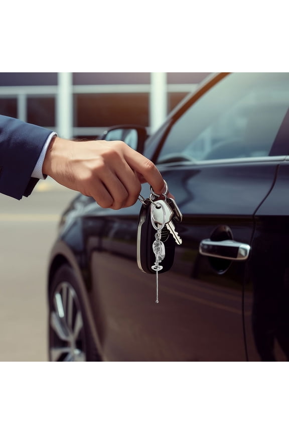 2Pcs Fencing Sword Keychain for Fencing Enthusiasts and Sports Events Silver Zinc Alloy Souvenir