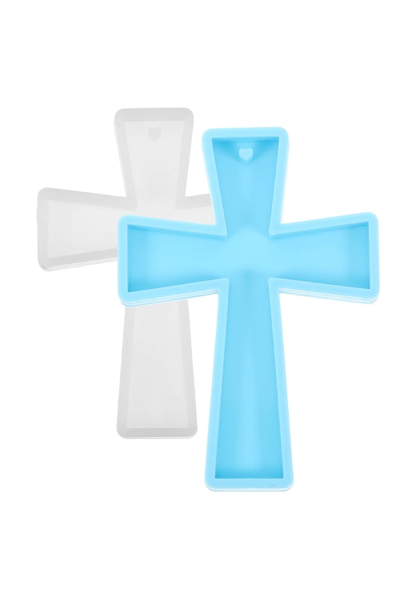 Cross Molds For Resin Cross Pendant Mold Assorted Color 2Pcs Mold For Crafts