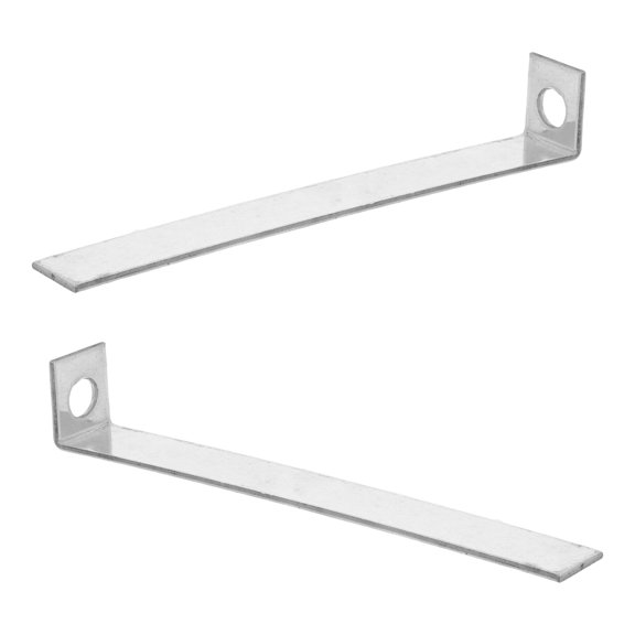 GETAJGHSD 2Pcs Heavy Duty Plated Silver Handrail Support Bracket for Stair Railing Installation